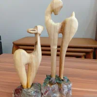مجسمه چوبی تراش کار دست