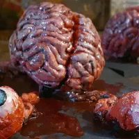 Human brain on a lab dish/مغز انسان دکور دست ساز
