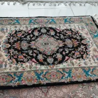 قالیچه دست باف گل ابریشم و چله ابریشم خطیبی