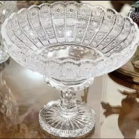 میوه خوری کریستال تمام تراش دست اصل چک بی تکرار