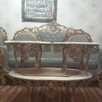 جلو مبلی تاجدار برنزی