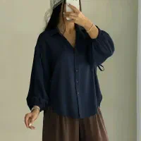 شومیز شیک دخترانه زنانه مشکی فری سایز و عروسکی
