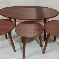 جلو مبلی جلومبلی و میز عسلی بیضی وکیوم پایه مخروطی