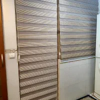 دو عدد پرده زبرا و پارچه‌ای