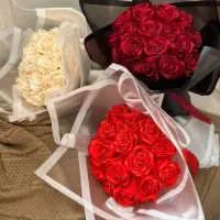 دسته گل روبانی