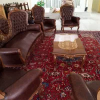 مبل استیل چرم مصنوعی، هشت نفره