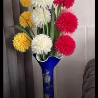 گل مصنوعی با گلدان