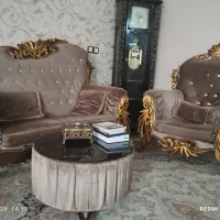 مبل هفت نفره همراه با ساعت و گل میز