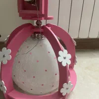 لوستر حبابی دخترانه رنگ صورتی