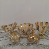 ظروف کریستال گل برجسته نو بدون رنگ پریدگی