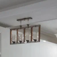 لوستر ۴شاخه تمام چرخشی برنز