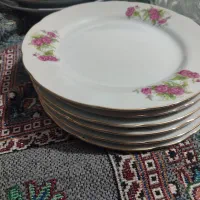 ظروف چینی گل قرمز