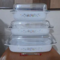 ست مرغ خوری ارکوپال  لیوان بشقاب نمکدون دیس