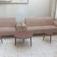 مبل چستر5 نفره کرم طلایی