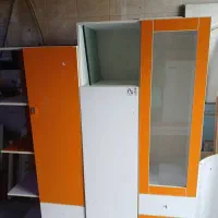 سرویس کودک MDF شامل ۲ کمد + تخت