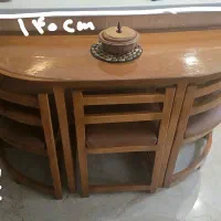 میز غذا خوری چوبی