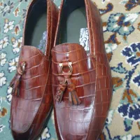 دو جفت کفش کالج چرم طبیعی  (بدون استفاده نو)