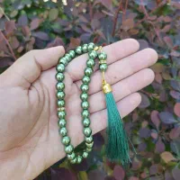 گیفت تسبیح ۳۳ عددی سبز رنگ
