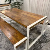 میز ۸ نفره نهارخوری چوب روس مینیمال