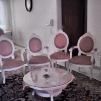 مبل ۹ نفره استیل با ناهار خوری ۸ نفره