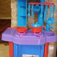 اسباب بازی آشپزخانه رنگ صورتی