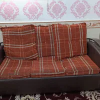 مبلمان چرم و پارچه ای تمیز جهت خانه باغ