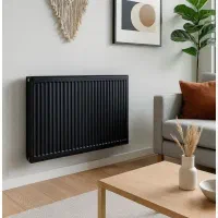 رادیاتور پنلی 100 مشکی ایساتیس( دکوراتیو مشکی)