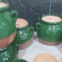 ظرف سفالی بزرگ و کوچیک