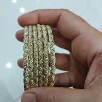 ۶عدد النگو رنگ ثابت عین خود طلا