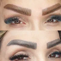 ابرو تیره قدیمی با بستر سازی روشنش کن