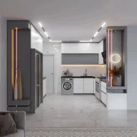 طراحی و اجرای کابینت و کمد دیواری mdf