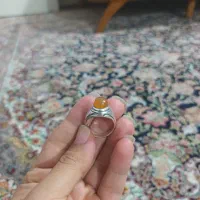انگشتر نقره اصل یمن مردانه گرم بالا