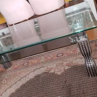 میز عسلی شیشه ایی