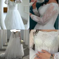 لباس عروس دانتل فرانسوی
