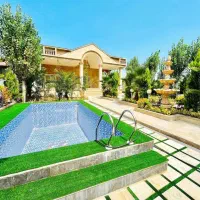 باغ‌ویلا‌‌نماسنگ‌‌ استخردار ۵۵۰متری‌۳خوابه/مبله