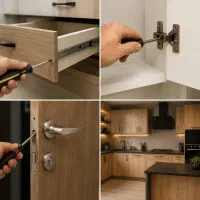 تعمیرات کابینت، کمد، درب و MDF در محل