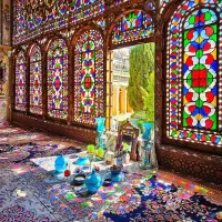 ساخت درب و پنجره های گره چینی و اسلیمی چوبی