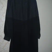 مانتوجیرمشکی پشت پیله دارجلو دکمه دارسایز۴۸تا ۵۲