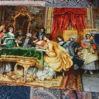 تابلو فرش دستبافت پاسورباز چله ابریشم