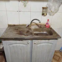کابینت فلزی ب همراه سینک