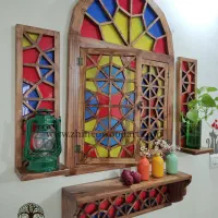 تولید پنجره چوبی/سنتی/گره چینی