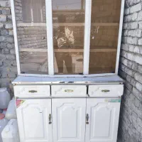 کابینت ایستاده و سینک ظرفشویی و آبچکان