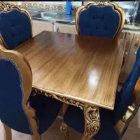 میز و صندلی غذاخوری با چوب راش