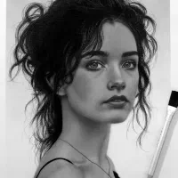 سفارش طراحی چهره سیاه‌قلم و خودکار