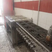 کته پز۱۲شعله و۶شعله کانتر گرم کباب پز حرارتی