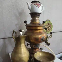 سماور برنجی قدیمی گازسوز سالم
