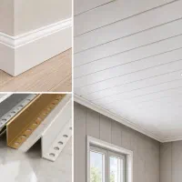 نصب قرنیز ، نبشی ، تسمه pvc ، کاشی بین کابینت