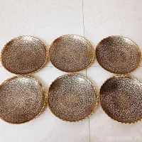 پیش دستی و پیاله پیاله دار برنزی