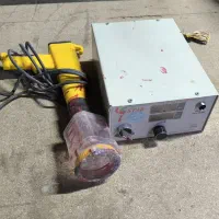 دستگاه مخمل پاش همراه با دو کیلو مخمل قرمز