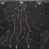 شال تماما کریستال و نگین کار شده ‌ نو